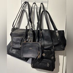 Black Purse Mystery Bundle 5 Purses In conditon 7/10 to 9/10
